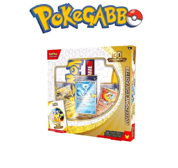 POKEMON 30 ANNIVERSARIO COLLEZIONE CON POSTER