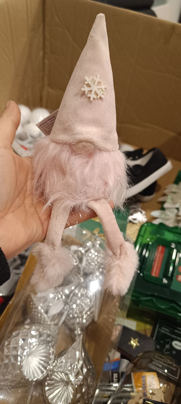 Victoria's Secret PINK pink gnome doll with snowflake hat product image