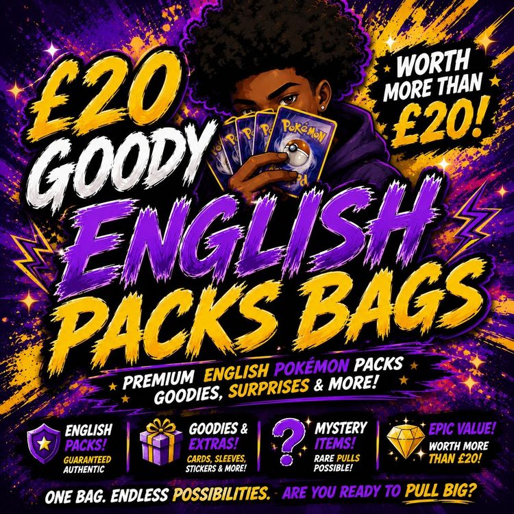 English Pokémon Packs Bags