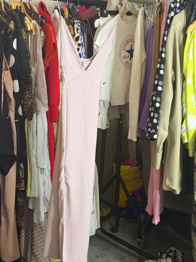 Pink Slip Dress
