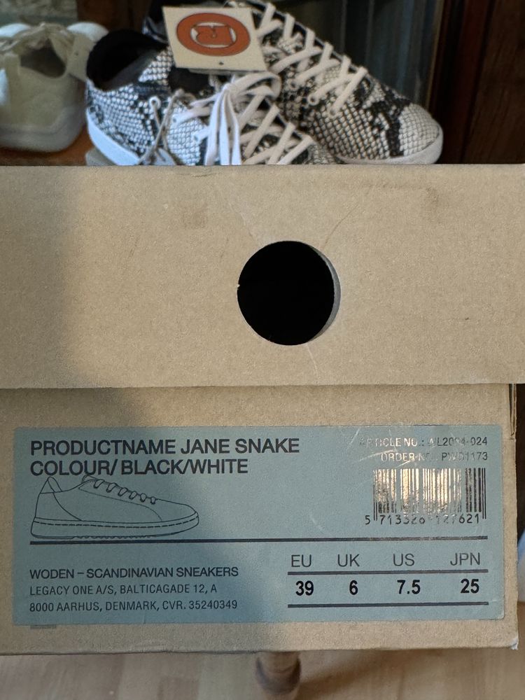 Woden Jane Snake Sneakers - Size 6 image 8