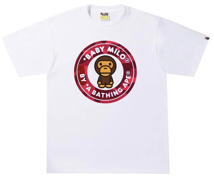 BAPE Koszulka Bape Color Camo Milo Busy Works White/Red product image