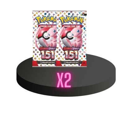 151 Booster Packs x2 rip & ship