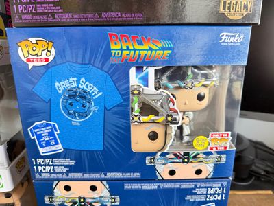 Funko Pop! Tees Back To The Future Great Scott T-Shirt And Figure Set