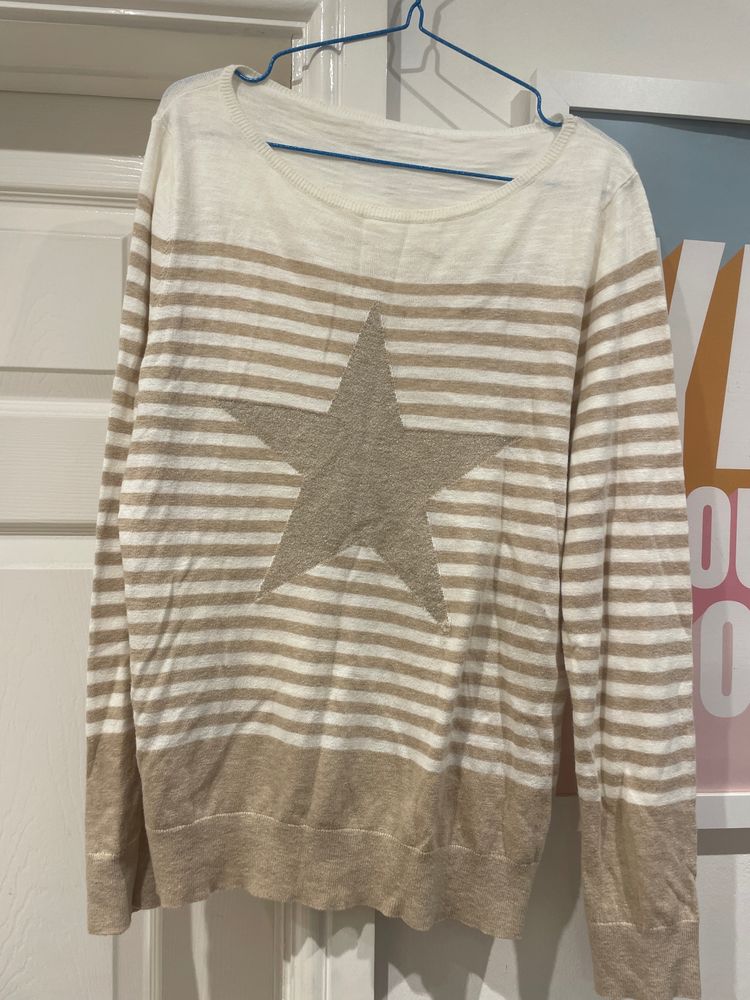 Mint Velvet striped sweater with star design product image
