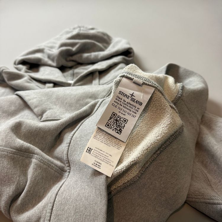 Stone Island Grey Hoodie- Medium image 5