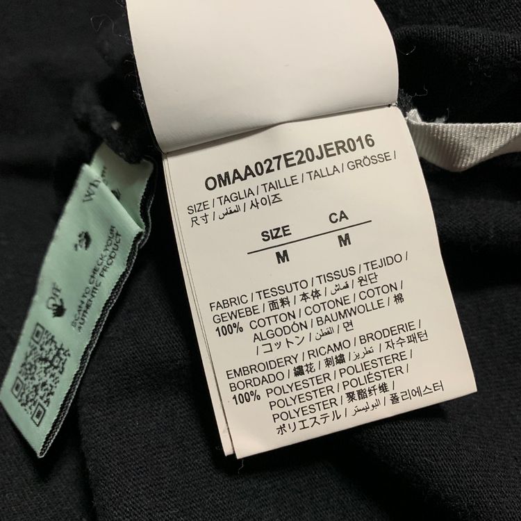 Off White Medium Trellis Worker Black Tee Virgil Abloh image 5