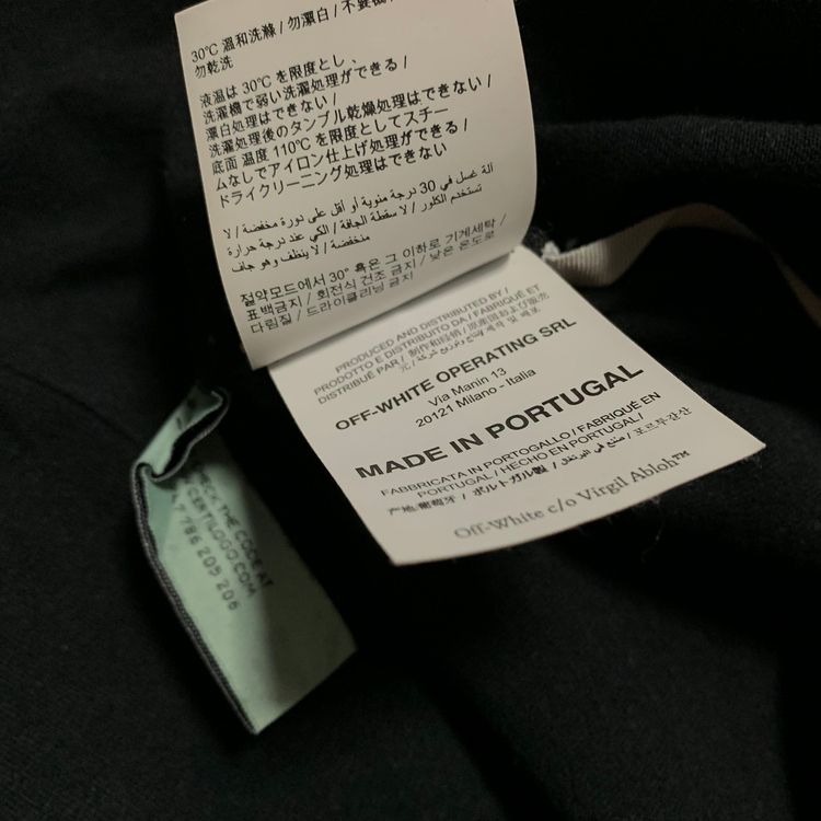 Off White Medium Trellis Worker Black Tee Virgil Abloh image 3