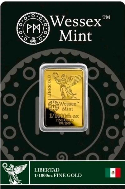 Wessex Mint Libertad 1/1000Oz Fine Gold Bar
