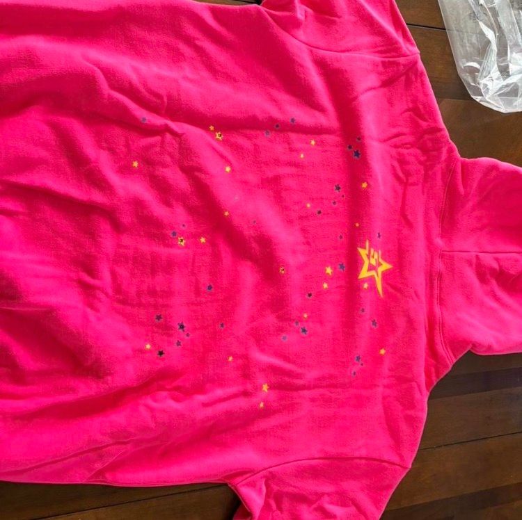 Spider Pink Hoodie With Spider Web Design 4