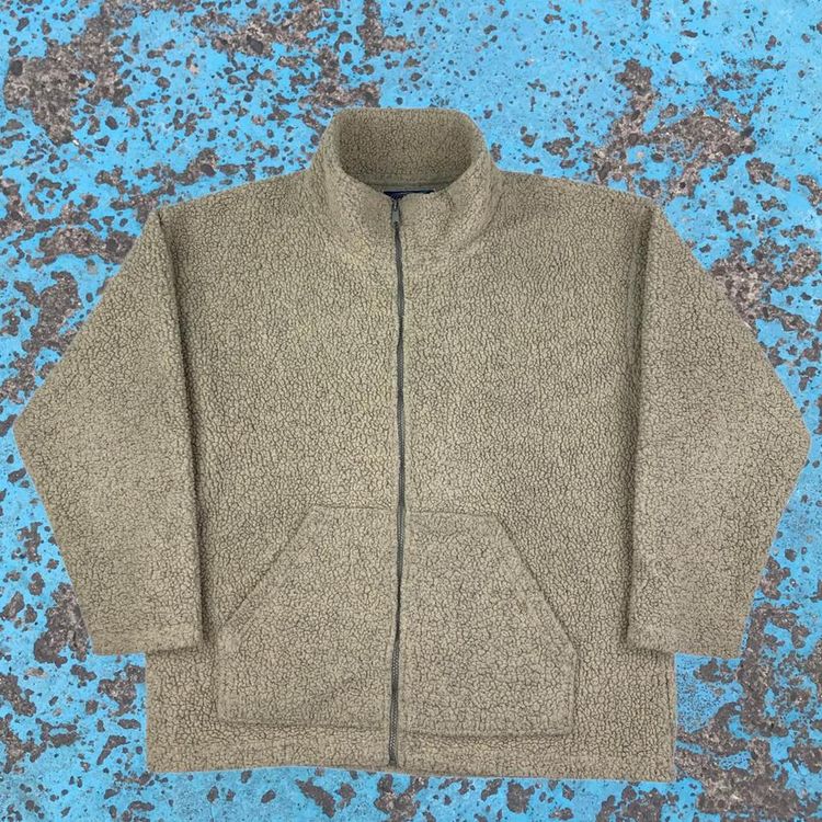 WPS Boardwear 90s Vintage Retro Surfer Borg Fleece Cream Medium