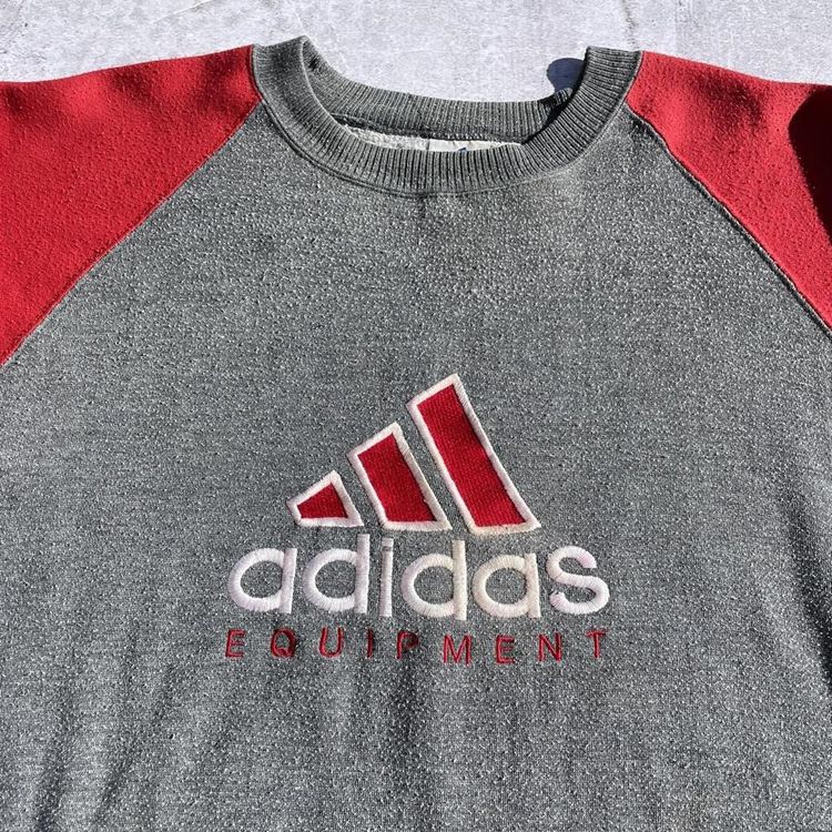 Adidas Equipment Grey and Red Sweatshirt 2