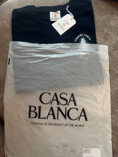 Casablanca Black T-Shirt 2026 new season