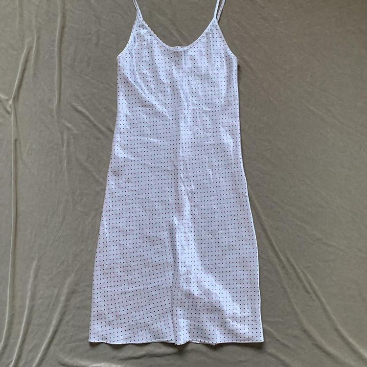 Vintage Y2K White Satin Slip Dress