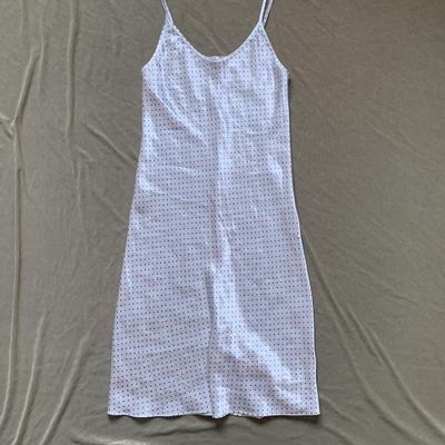 Vintage Y2K White Satin Slip Dress 1