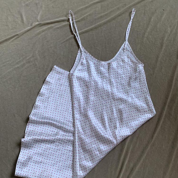 Vintage Y2K White Satin Slip Dress 4