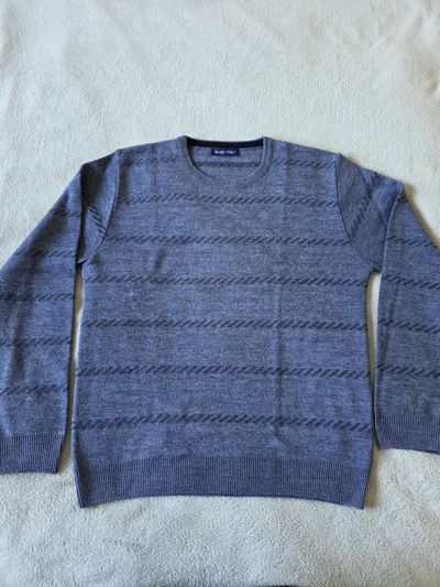 Black Wolf Grey Patterned Sweater