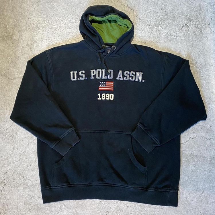 U.S. Polo Assn. Black Polo Assn Spell Out Hoodie product image