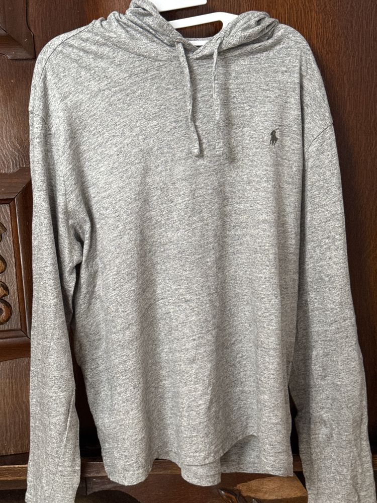 Polo ralph lauren bluza z kapturem szara rozmiar L