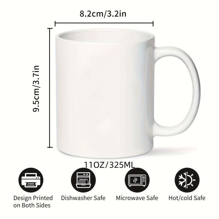 Personalized Your Custom Words Here Ceramic Coffee Mug – Custom Text, Personalized Message & Custom Typography Novelty Cup (M1185) 7