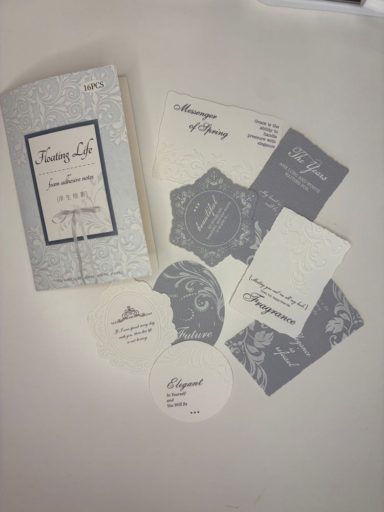Decorative Paper Note Cards Set