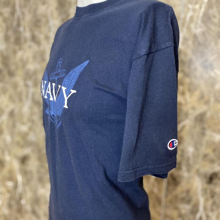 Vintage Champion Navy T-shirt y2k 3