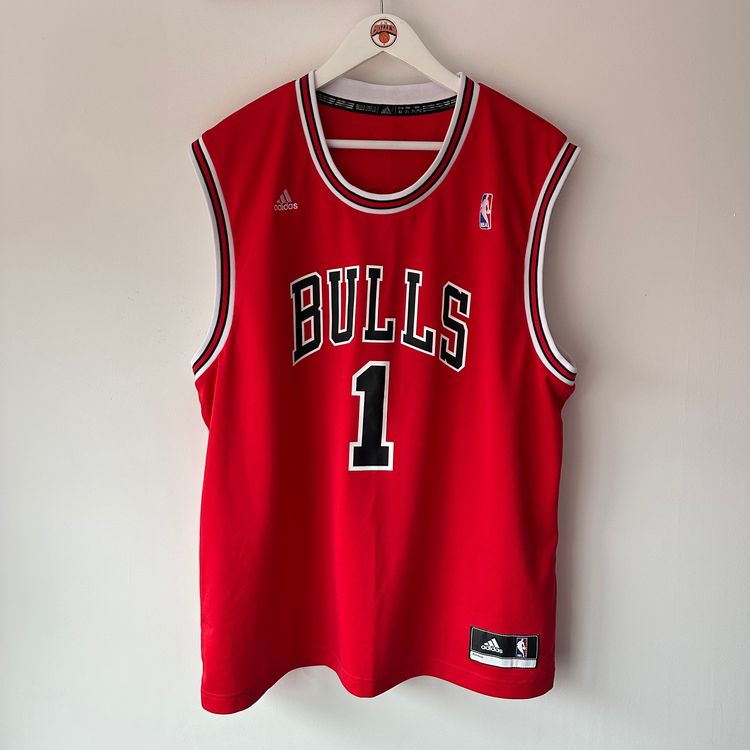 Chicago Bulls Derrick Rose Adidas jersey - XL image 6