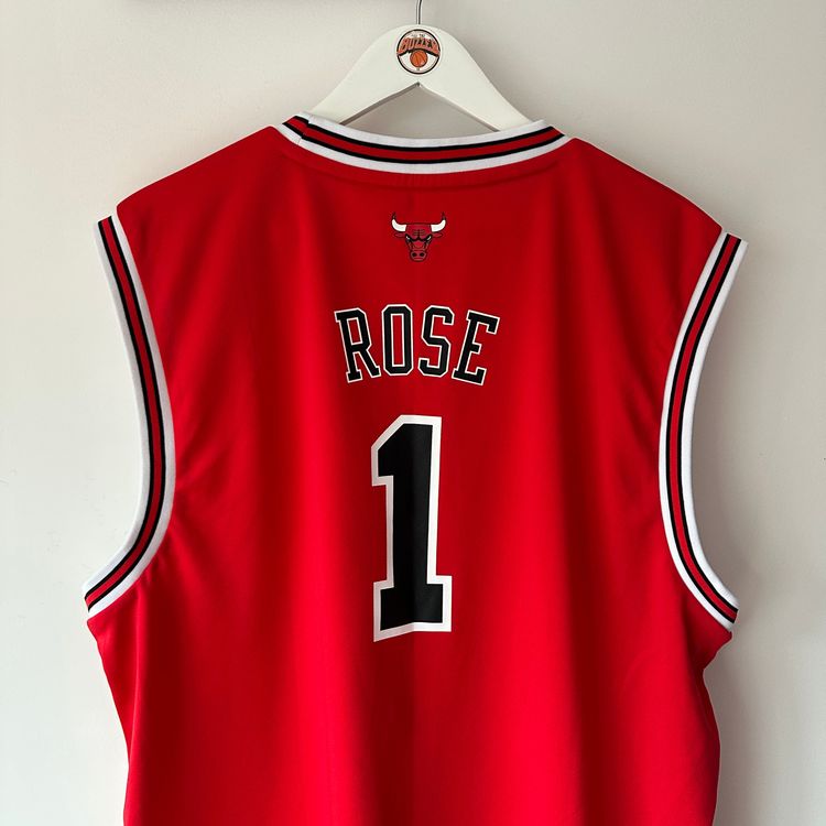 Chicago Bulls Derrick Rose Adidas jersey - XL image 9