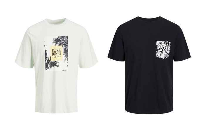 Jack & Jones Twin Pack Short Sleeve Printed Tee Size 1XL image 14