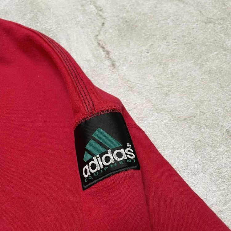 Vintage Adidas Equipment Red Embroidered Sweatshirt image 4