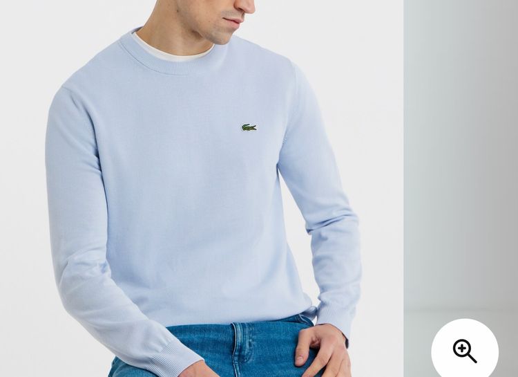 Lacoste Men'S Light Blue Crew Neck Sweater XXL RRP £110