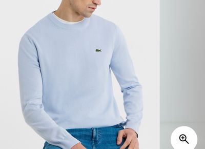 Lacoste Men'S Light Blue Crew Neck Sweater XXL RRP £110