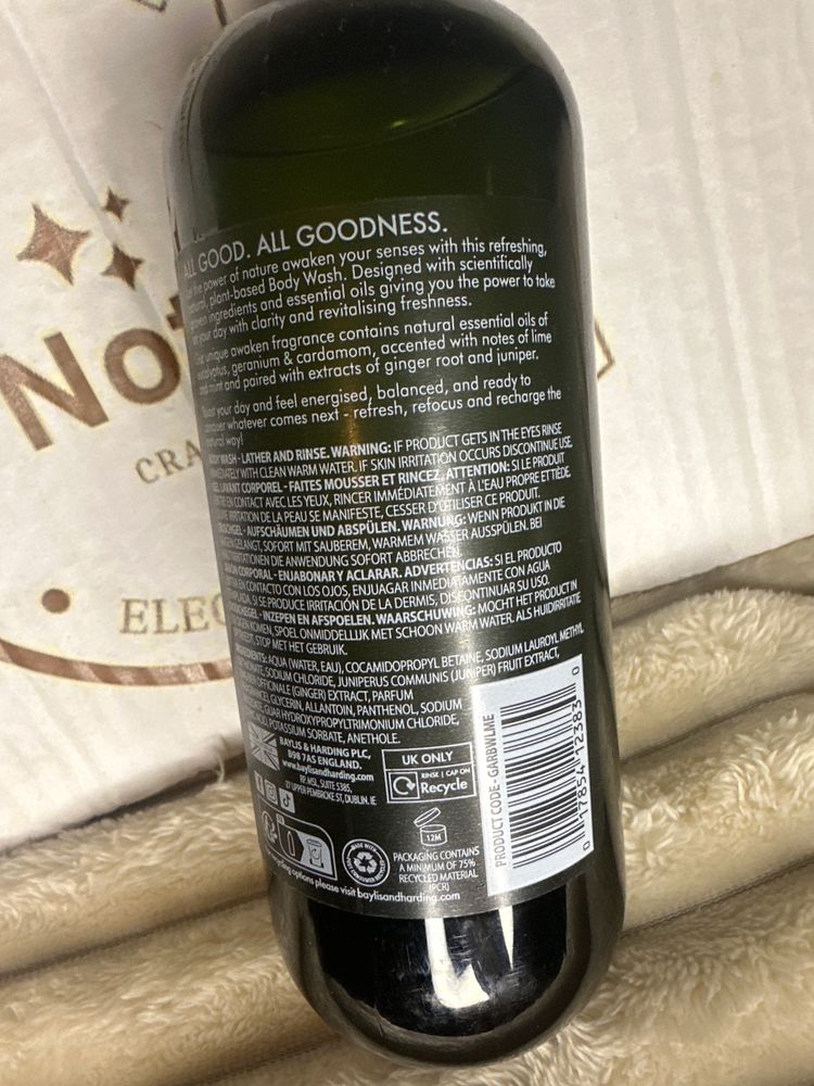 Baylis & Harding Goodness Natural Body Wash 2