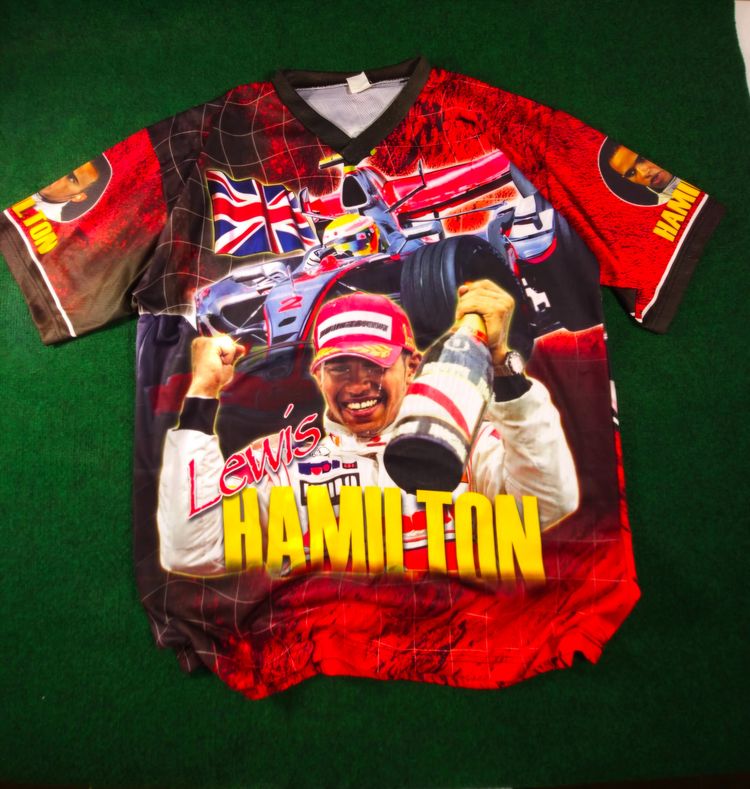 Lewis Hamilton Graphic Racing Shirt imagen 1