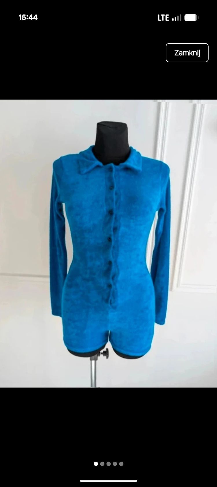 Immagine di Blue Long Sleeve Button-Up Shirt 1
