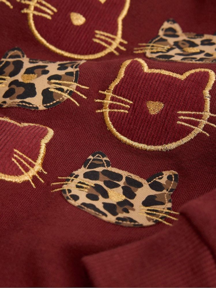 Boden Red Bobbie Appliqué Sweatshirt imagen 3