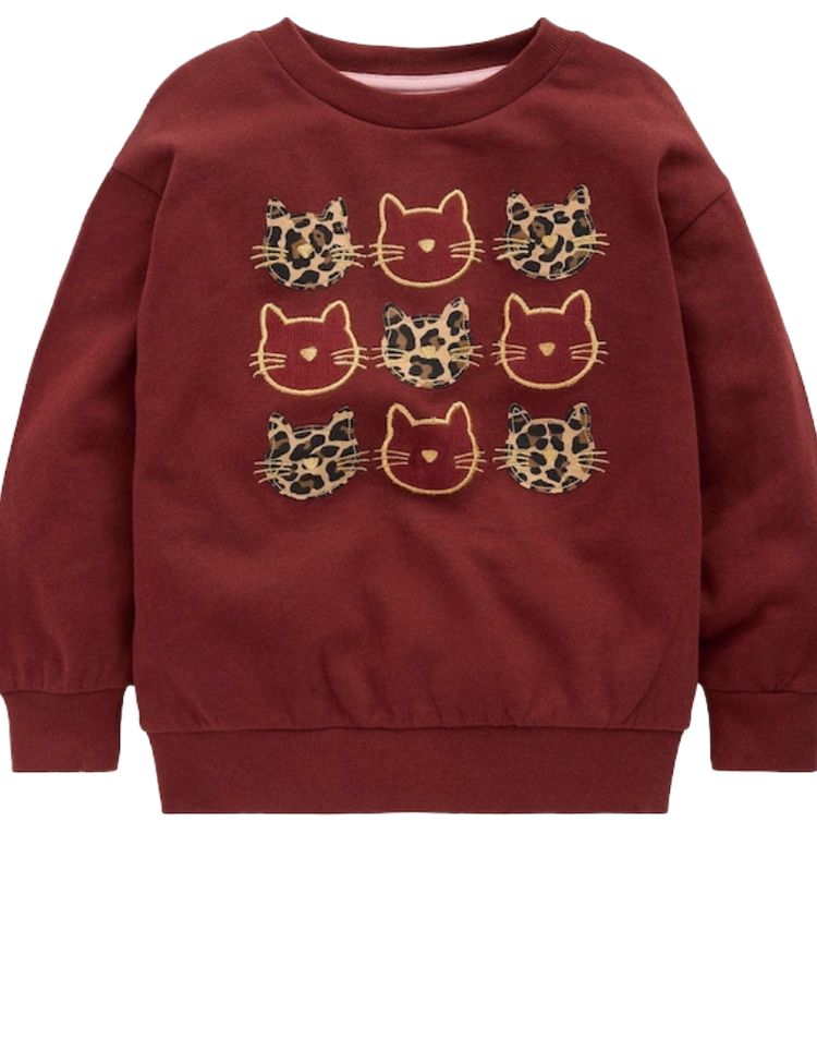 Boden Red Bobbie Appliqué Sweatshirt imagen 1