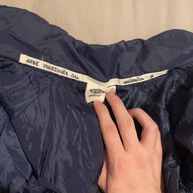 Vintage navy Umbro puffer parka jacket 3