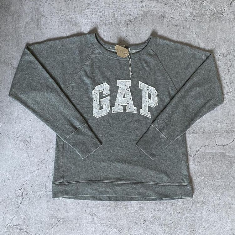 Grey Gap Spellout Sweatshirt