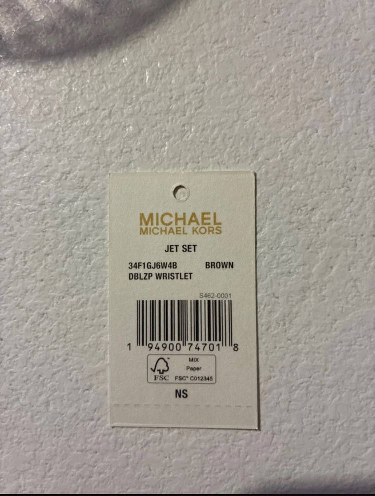 Michael Kors Jet Set Brown Double Zip Wristlet imagen 9