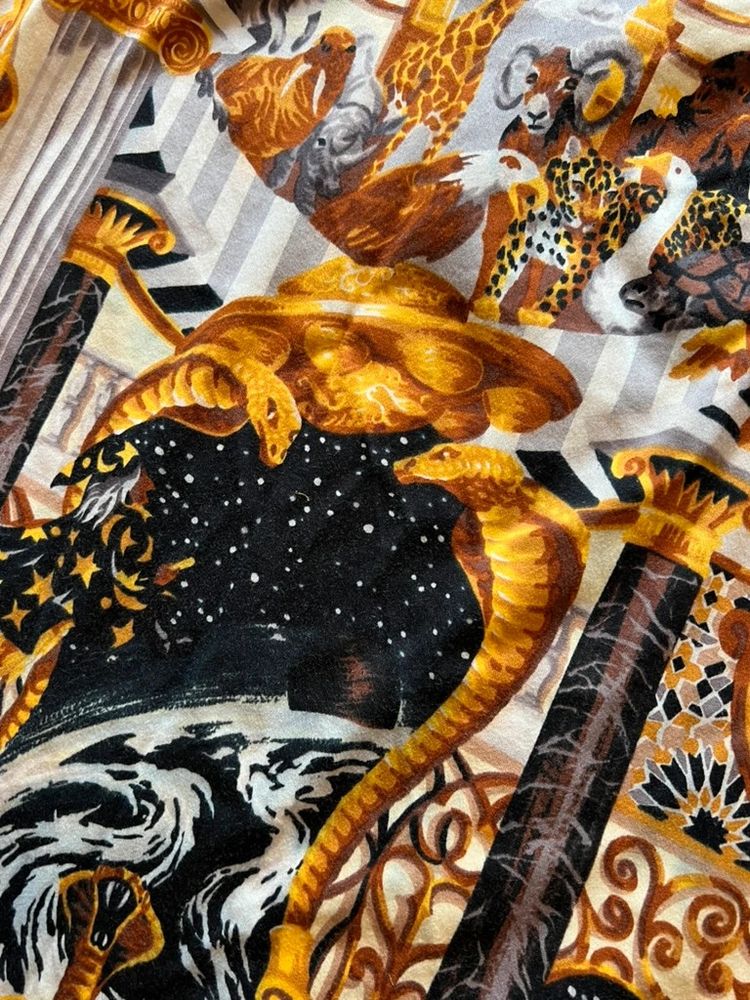 Kenzo Jungle – Vintage Printed Pencil Skirt – Animal & Baroque Motif – Original MSRP €320 image 5
