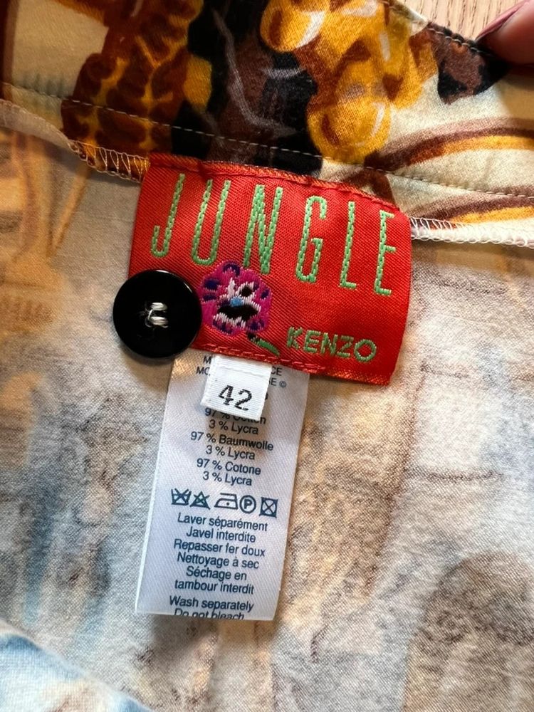 Kenzo Jungle – Vintage Printed Pencil Skirt – Animal & Baroque Motif – Original MSRP €320 image 8