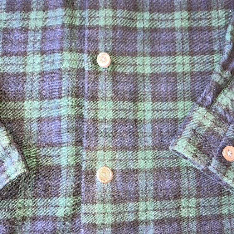 Pretty green navy blue and green check button up long sleeve pretty green shirt 3