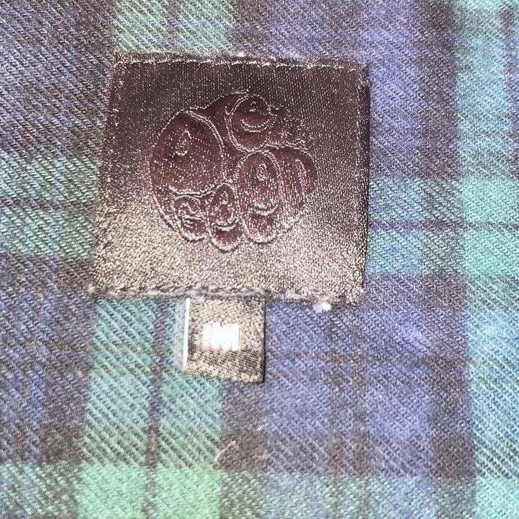 Pretty green navy blue and green check button up long sleeve pretty green shirt 4