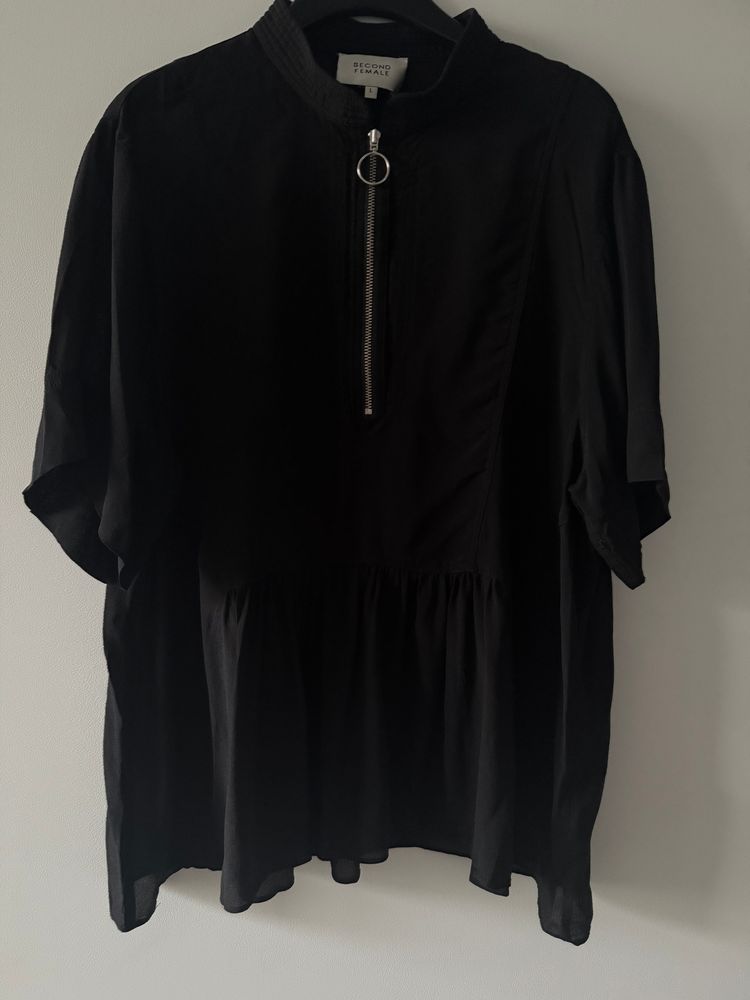 Second Female Viscose and silk black blouse by second female size L  product image