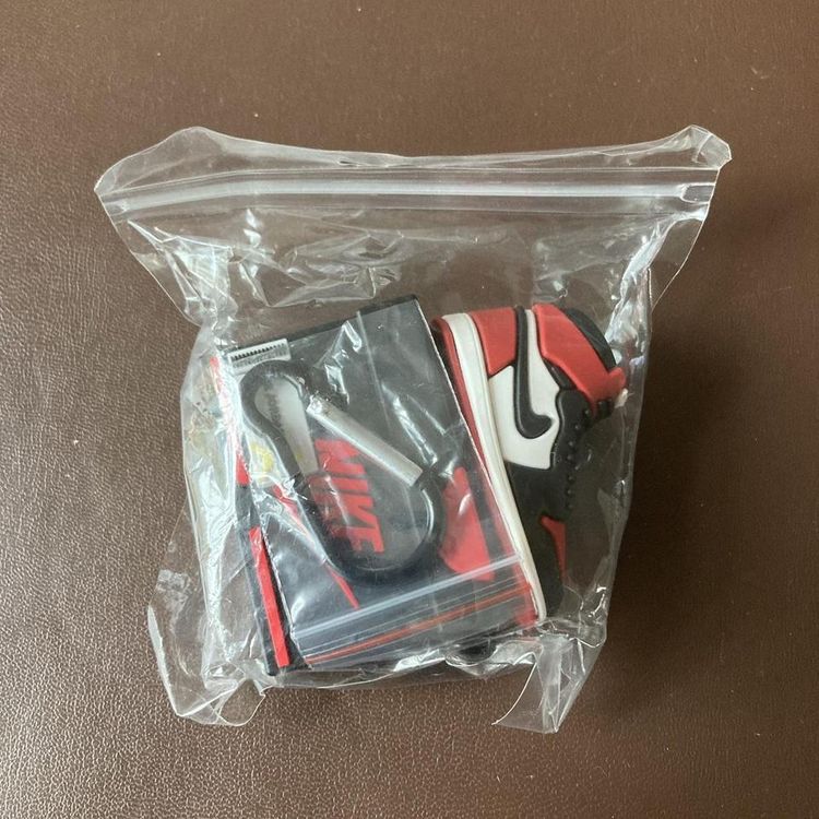 Nike air Jordan 1 red white and black silicone airpod case BRAND NEW IN bag 4
