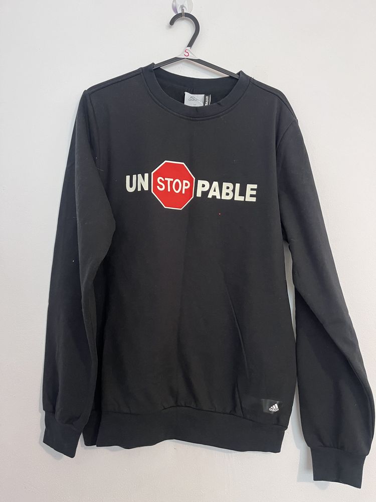Black Sweatshirt With Unstoppable Text