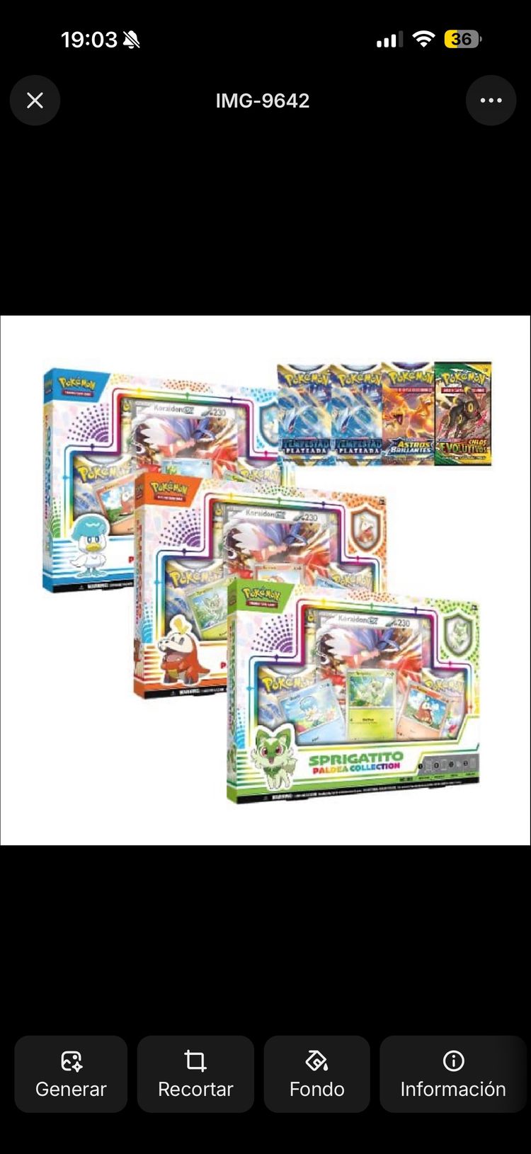 Pokémon Paldea EX Collection español product image