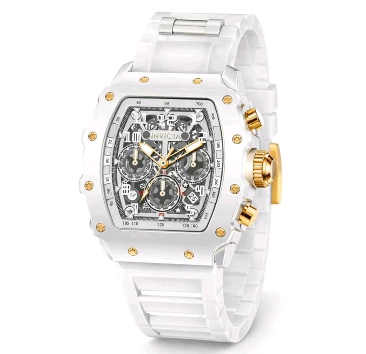 Invicta Racing White Hot - Nitro Gen 43mm Mens Watch - Model 69700