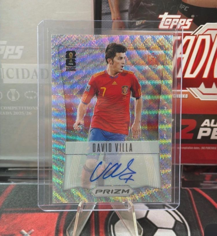 Panini prizm silver david villa auto España